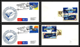 67086 Interpex 82 18/3/1982 USA Espace Age Of Space Shuttle Lot 2 Lettre Cover - United States