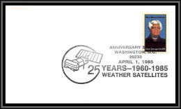 67000 Mary McLeod Bethune 25 Years Weather Satellites Washington 1/4/1985 USA Espace Space Lettre Cover - United States