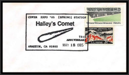 66990 Halley's Comet 75th Anniversary Anaheim 18/5/1985 USA Espace Space Lettre Cover - United States