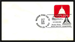 66972 Wolverine Stamp Club Dearborn 13/10/1984 USA Espace X-15 To Space Shuttle Entier Stationery - United States