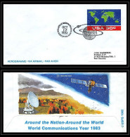 66975 Boston Philatelic Sow Station 12/10/1984 USA Espace Space Entier Aerogramme - United States