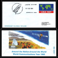 66979 Lercpex Station Burbank 25/8/1984 USA Espace A Salute To Aero Space Aerogramme Stationery - Etats-Unis