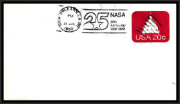 66912 25th Nasa Snniversary New Orleans 25/8/1983 USA Espace Space Entier Stationery - Etats-Unis