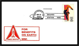 66924 Sacapex Station Sacramento 27/11/1983 Jeux Olympiques (olympic Games) USA Espace Space Lettre Cover - Etats-Unis