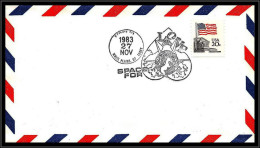 66920 Flag Drapeau White Flains 27/11/1983 USA Espace Space For Love Lettre Cover - Etats-Unis