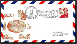 66884 Nasa Spacepex Houston 12/7/1980 USA Espace Space Lettre Cover - Etats-Unis