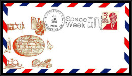 66794 Spacepex Houston 13/7/1980 USA Espace Space Week 80 Lettre Cover - Etats-Unis
