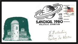 66811 Sandical Station 12/4/1980 San Diego USA Espace Space Lettre Cover - United States