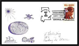 66802 Nasa Msfc Huntspex Huntsville 3/5/1980 USA Espace Space Lettre Cover - Etats-Unis