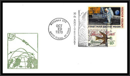 66778 Wespnex Sta White Plains 10th Anniversary Of Apollo 11 19/10/1979 USA Espace Space Lettre Cover - United States