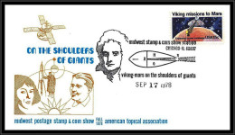 66737 Viking Mars On The Shoulders Of Giants 17/9/1978 USA Espace Space Lettre Cover - Etats-Unis