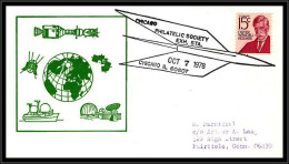 66725 Rocket Chicago 75th Anniversary Of Powered Flight 7/10/1978 USA Espace Space Lettre Cover - USA