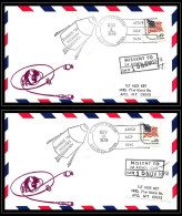 66790 Florex 79 3-4/11/1979 10th Anniversary Of Apollo 11 St Petersburg USA Espace Space Lot 2 Date Lettre Cover - United States