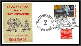 66709 First Man On The Moon 2/12/1978 USA Oak Park Espace Salutes Space Achievements Espace Space Lettre Cover - USA