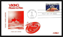 66703 Viking Mission To Mars Fdc Hampton 20/7/1978 USA Espace Space Lettre Cover - United States