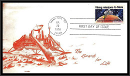 66702 Viking Mission To Mars Fdc Hampton 20/7/1978 USA Espace Space Lettre Cover - United States