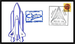 66669 Young Crippen Space Achievements Interpex Station New York 31/3/1978 USA Espace Lettre Cover - USA