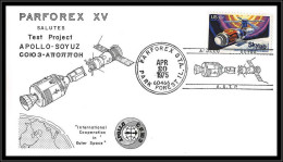 66564 Parforex 15 Apollo Soyuz Test Project 20/4/1975 Park Forest USA Espace Space Lettre Cover - Etats-Unis