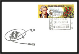 66544 Apollo 12 Splashdown 24/11/1969 Rarotonga Cook Islands Espace Space Lettre! Cover - Océanie