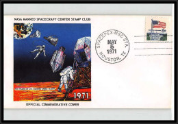 66504 Ten Years Of Manned Fligh Spacepex 5/5/1971 Houston USA Espace Space Lettre Cover - Etats-Unis