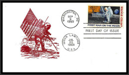 66488 Apollo 11 First Man On The Moon Washington 9/9/1969 USA Espace Space Lettre Cover - United States