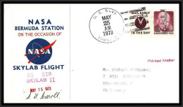 66422 Skylab 2 Nasa Bermuda Station 25/5/1973 USA Us Navy Signé Signed Autograph Espace Space Lettre Cover - United States