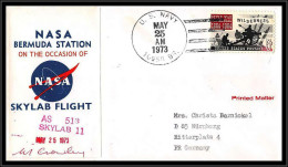 66417 Skylab 2 Nasa Bermuda Station 25/5/1973 USA Us Navy Signé Signed Autograph Espace Space Lettre Cover - United States
