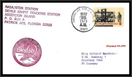 66411 Skylab 25/5/1973 Patrick Air Force Ascension Island USA Espace Space Lettre Cover - Etats-Unis