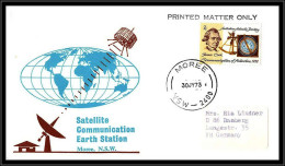 66535 Satellite Moree 30/7/1973 Australie Australian Antarctic Territory Espace Space Lettre Cover - Oceania