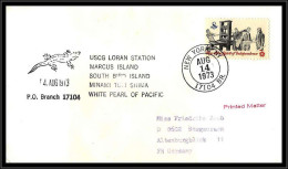 66379 Skylab 3 14/8/1973 Uscg Loran Station Marcus Island New York USA Espace Space Lettre Cover - Estados Unidos