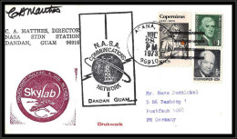 66363 Skylab 3 28/7/1973 Agana Dadan Guam USA Copernicus Signé Signed Autograph Espace Space Lettre Cover - United States