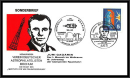 68710 12/4//1971 Gagarine Gagain Bochum Allemagne Germany Bund Espace Space Lettre Cover - Europa