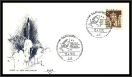 68688 105 Jahre Jules Verne 15/4/1970 Allemagne Germany Bund Espace Space Lettre Cover - Europa