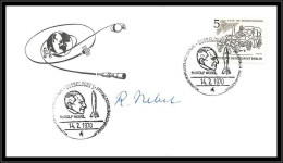 68679 Signe Signed Autographe Manuel Rudolf Nebel 14/2/1970 Allemagne Germany Bund Dusseldorf Espace Space Lettre Cover - Europa