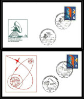 68685 Raisting 29/10/1970 Oberhausen Allemagne Germany Bund Lot De 2 Enveloppes Espace Space Lettre Cover - Europa