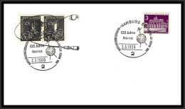 68664 125 Jahre Morse 2/3/1969 Hamburg Espace Space Allemagne Germany Bund Lettre Cover - Europa