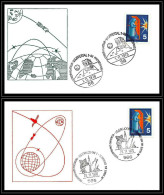 68682 1/11/1970 Wuppertal +29/11 Iserlohn Allemagne Germany Bund Espace Space Lot De 2 Enveloppes Lettre Cover - Europa