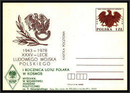 68544 Kosmos Cosmos Polskiego 1978 Espace Space Pologne Polska Entier Postal Stationery - Europa