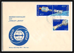 68511 N°2225/2227 Apolo Sojuz Soyuz 30/6/1975 Pologne Polska Espace Space Lettre Cover - Europa
