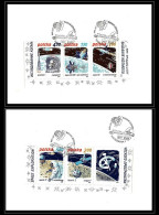 68581 N°2478/2482 10/20/1987 Intersputniko Intersputnik Espace Space Pologne Polska Lot De 2 Lettre Cover - Europa