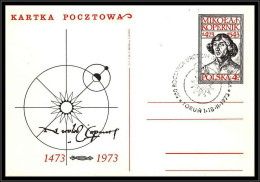 68444 Copernicus Copernic Kopernic 18/2/1973 Pologne Polska Espace Space Entier Stationery - Europe