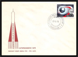 68414 Interkosmos N°2390 Hermaszewski 27/8/1978 Pologne Polska Espace Space Lettre Cover - Europe