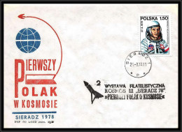 68412 N°2390 Hermaszewski Kosmos 3 Sieradz 78 Pierwszy 9/7/1979pologne Polska Espace Space Lettre Cover - Europe