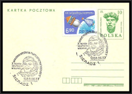68384 Sieradz 27/6/1988 Pologne Polska Espace Space Entier Stationery - Europe