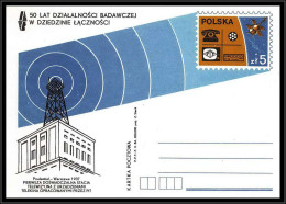 68357 Satellite Telephone Phone PPTIT 1984 Pologne Polska Espace Space Entier Stationery - Europe