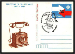 68352 16/10/1983 Telephone Phone Warszawa Pologne Polska Espace Space Entier Stationery - Europe
