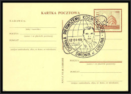 68326 Gagarin Gagarine 12/04/1969 Pologne Polska Espace Space Entier Stationery - Europe