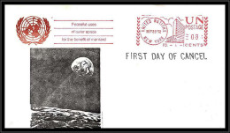68313 Fdc Peaceful Uses Outer Space New York 25/9/1972 Nations Unies United Nations Espace Space Lettre Cover - Europe