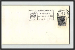 68304 Giornata Mondiale Delle Telecommunicazioni 17/5/1975 Roma Italie Italia Espace Space Lettre Cover - Europe