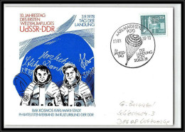 68274 Sojuz Tag Der Landung 03/9/1988 Karl Marx Stadt Allemagne Germany DDR Espace Space Lettre Cover - Europe